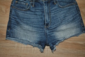 ABERCROMBIE krótkie spodenki jeansowe r. XS/S BDB