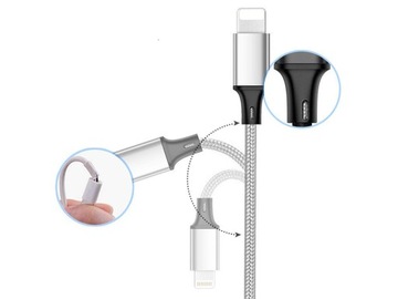 УНИВЕРСАЛЬНЫЙ КАБЕЛЬ USB КАБЕЛЬ 3 В 1 LIGHTNING MICRO-USB USB C ДЛЯ IPHONE 120 СМ