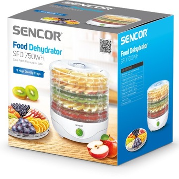 Sencor SFD 750WH Food Dryer для грибов для продовольственных грибов