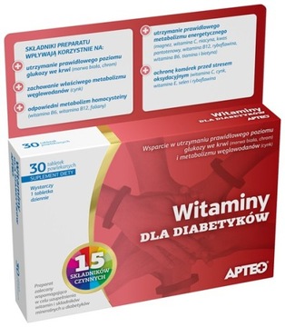 WITAMINY DLA DIABETYKÓW APTEO *30 TABL.