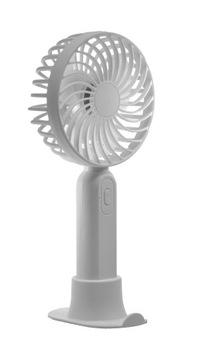 MINI WENTYLATOR WIATRAK WIATRACZEK RĘCZNY USB MOC PODSTAWKA NA TELEFON