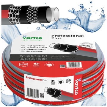 WĄŻ OGRODOWY NIE SKRĘCAJĄCY SIĘ 6-WARSATWOWY 3/4 30M PROFESSIONAL PLUS
