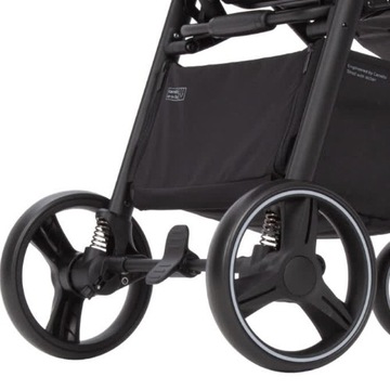 КОЛЯСКА CARRELLO на больших колесах до 22 кг BRAVO 2024 CRL-8512 Pure Black