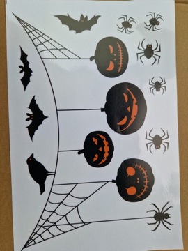 НАКЛЕЙКИ НА ХЭЛЛОУИН 9 ЛИСТОВ А4 70 НАКЛЕЙКОВ