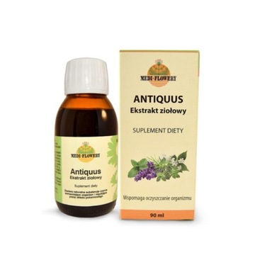 ANTIQUUS Ekstrakt ziołowy Medi-Flowery, 90 ml, OCZYSZCZANIE ORGANIZMU