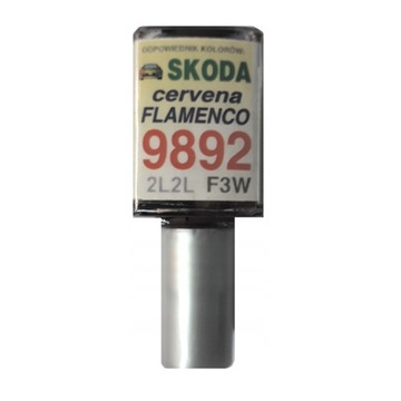 Zaprawka do rys 10ml SKODA 9892 2L2L CZERWONY FLAMENCO