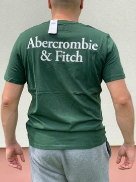 t-shirt Abercrombie Hollister koszulka L zielona