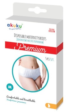 AKUKU Jednorazowe Majtki Poporodowe Premium M 5szt