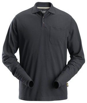 Snickers Polo Pique - długi rękaw Grey 2608
