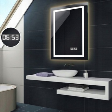 ЦИФРОВЫЕ ЧАСЫ И ТЕРМОМЕТР ДОПОЛНЕНИЕ К СВЕТОДИОДНОМУ ЗЕРКАЛУ