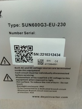 S32 Deye Микроинвертор Wi-Fi Микроинвертор 600 Вт