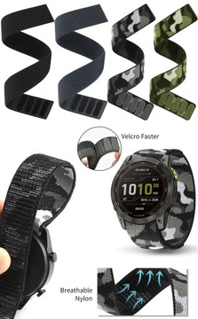 Официальный нейлоновый ремешок 26 мм 22 мм для Garmin Enduro 2/Fenix ​​6X6 Pro 5X5