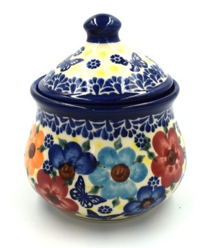 CERAMICZNA CUKIERNICA 290 ml CERAMIKA STYL BOLESŁAWIEC