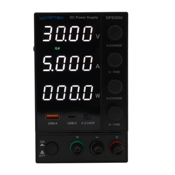 4-bitowy, precyzyjny zasilacz laboratoryjny DPS305U 30V 5A 150W AC