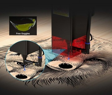Mecpow X3 Pro 10 Вт лазерный гравировальный станок с обнаружением пламени