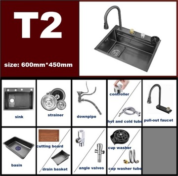 Styl 6045WS-T2 Nano stal nierdzewna kuchnia latają