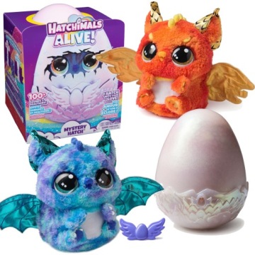Hatchimals Alive Mystery Hatch Draggle Interaktivní Plyšák Vajíčko