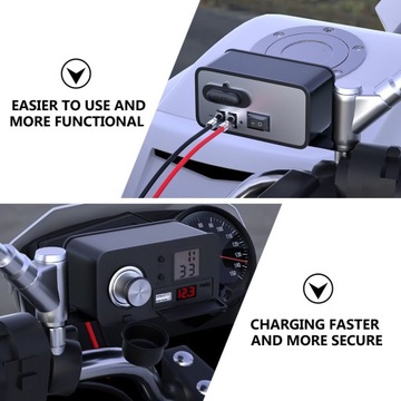 ЗАРЯДНОЕ УСТРОЙСТВО ДЛЯ МОТОЦИКЛА, ПИТАНИЕ USB