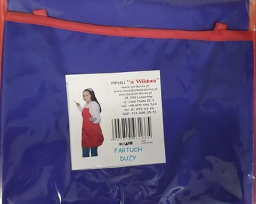 Fartuch regulowany XXL na plastykę kuchenny ogrodniczy DUŻY