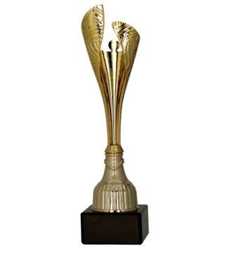 Puchar plastikowy złoty 22.5cm
