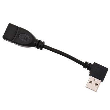 2 pary kątowe 90 stopni USB A męski na żeński