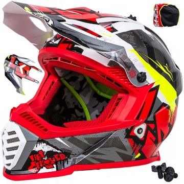 KASK MOTO LS2 MX437 FAST CRUSHER OFFROAD CROSS 2XL
