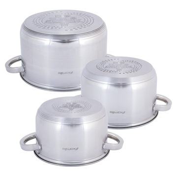 Кастрюли из нержавеющей стали, 6 элементов, Kamille KM5629S