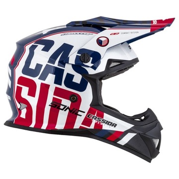 МОТОЦИКЛОВЫЙ ШЛЕМ CROSS QUAD SONIC CASSIDA ОЧКИ XS