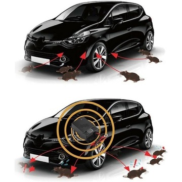 Автомобильный репеллент от мышей, куниц, грызунов и крыс, 12-24В