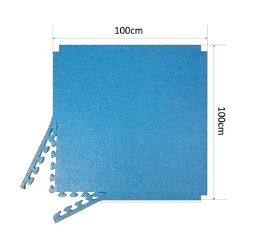 PUZZLE ЗАЩИТНЫЙ КОВРИК ДЛЯ БАССЕЙНА, ПЕНА 1см НАБОР 2 шт/2м2