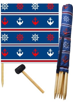 Parawan plazowy 10 M TRZY KOLORY + młotek gratis PRODUCENT