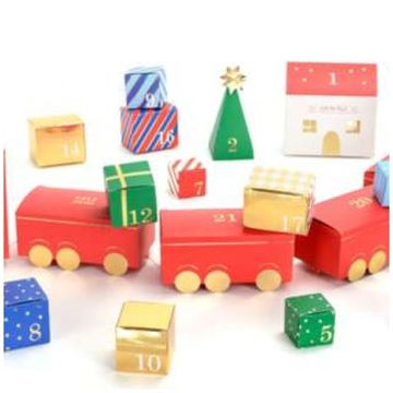 KALENDARZ adwentowy DIY torebki POCIĄG wagoniki