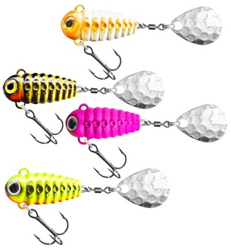 4 X WIRUJĄCY CRAZY BUG 6 gr / s.C + BOX NA OKONIE