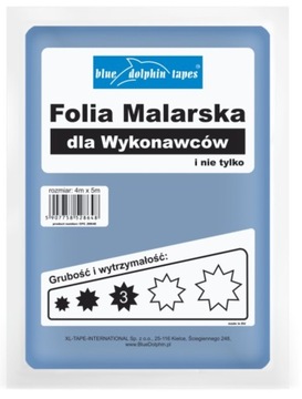 Folia malarska Blue Dolphin 3* dla wykonawców 4x5m