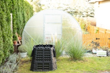 БОЛЬШОЙ ДОМАШНИЙ САД КОМПОСТЕР 480л Patrol Черный Вентиляция Ирригация