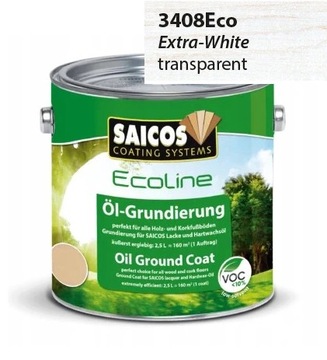 SAICOS olej grunt. 3408 Extra biały 0,125L
