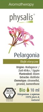 OLEJEK ETERYCZNY PELARGONIA (GERANIUM) ECO 10 ml