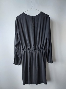 MANGO czarna ołówkowa sukienka R L