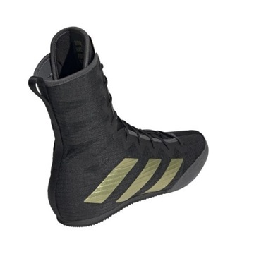 Боксерские кроссовки ADIDAS BOX HOG 4, черно-золотые