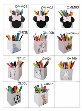 Przybornik na kredki MINNIE z imieniem