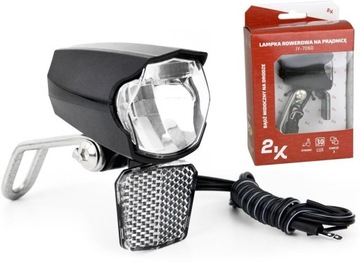 Lampka JY-7060 LED podtrzymanie czujnik zmierzchu 30 lux dynamo prądnica