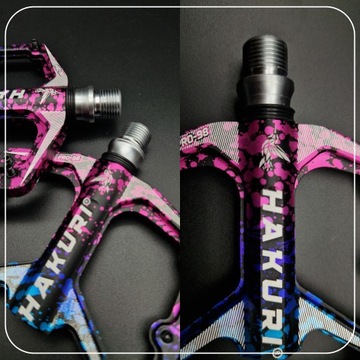 ПЛАТФОРМА АЛЮМИНИЕВЫЕ ВЕЛОСИПЕДНЫЕ ПЕДАЛИ 3 ПОДШИПНИКА МАШИНА/СВЕТ HAKURI