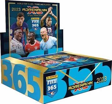 Karty piłkarskie PANINI FIFA 365 2023 BOX 24 ADRENALYN XL saszetki 144KARTY