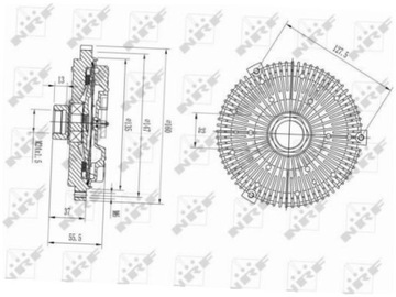 NRF 49631 SPOJKA VENTILÁTOR CHLAZENÍ