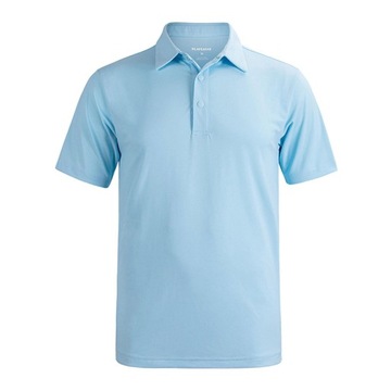 Męska koszulka z krótkim rękawem Casual T-shirt L niebieska