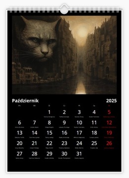 Настенный календарь А3 Сюрреалистические коты