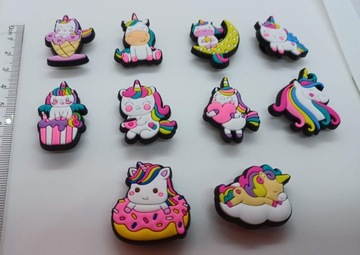 ПУГОВИНКИ ДЛЯ ОБУВИ украшения типа KROKS CROCS единороги 10 шт.