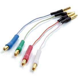Kabelki do wkładki CLEARAUDIO złocone nasadki
