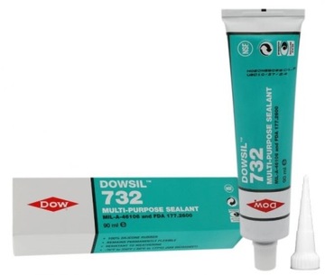 Silikon z atestem spożywczym do uszczelek DOWSIL 732 90ml