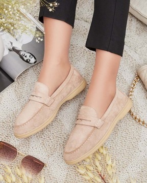 СВЕТЛО-КОРИЧНЕВЫЕ ЖЕНСКИЕ МОКАСИНЫ RIMETT 39